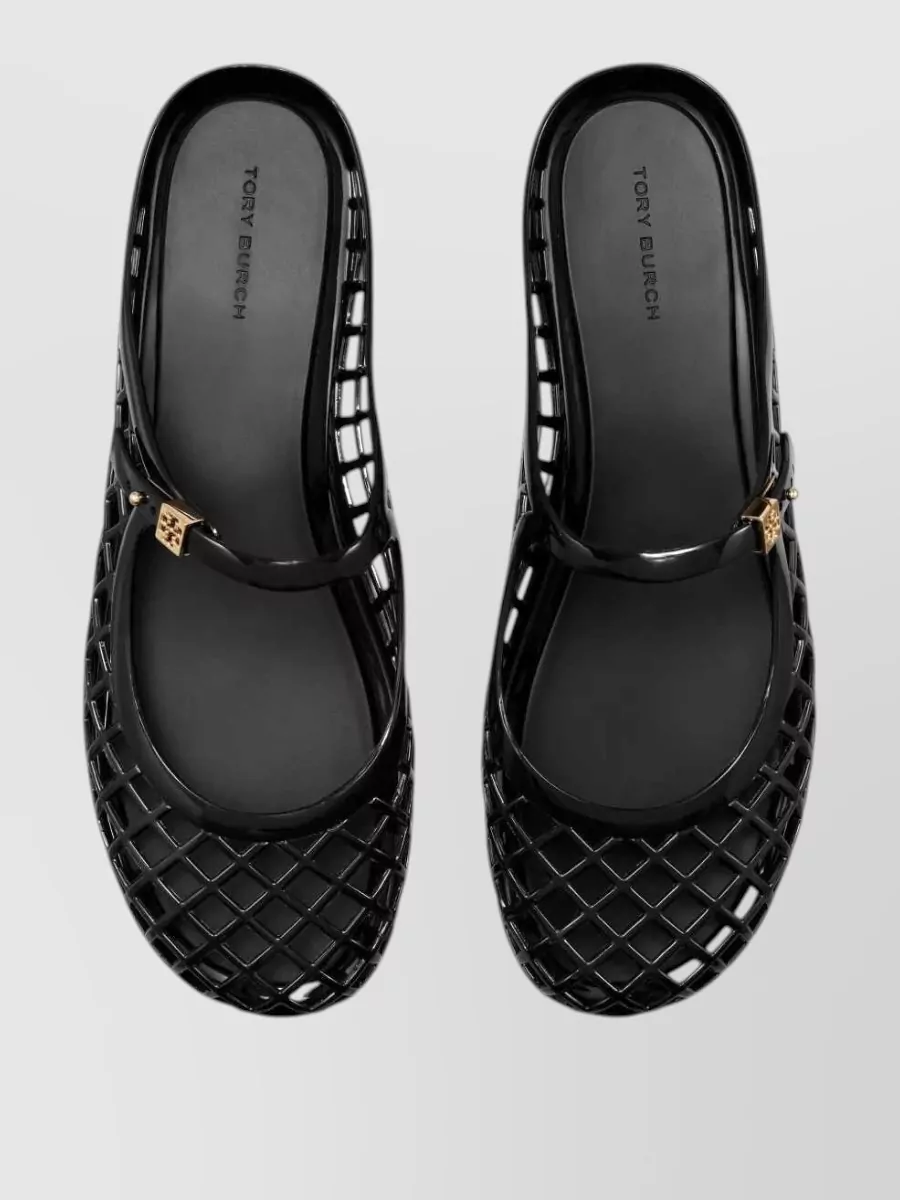 Tory Burch Perforated Jelly Mules