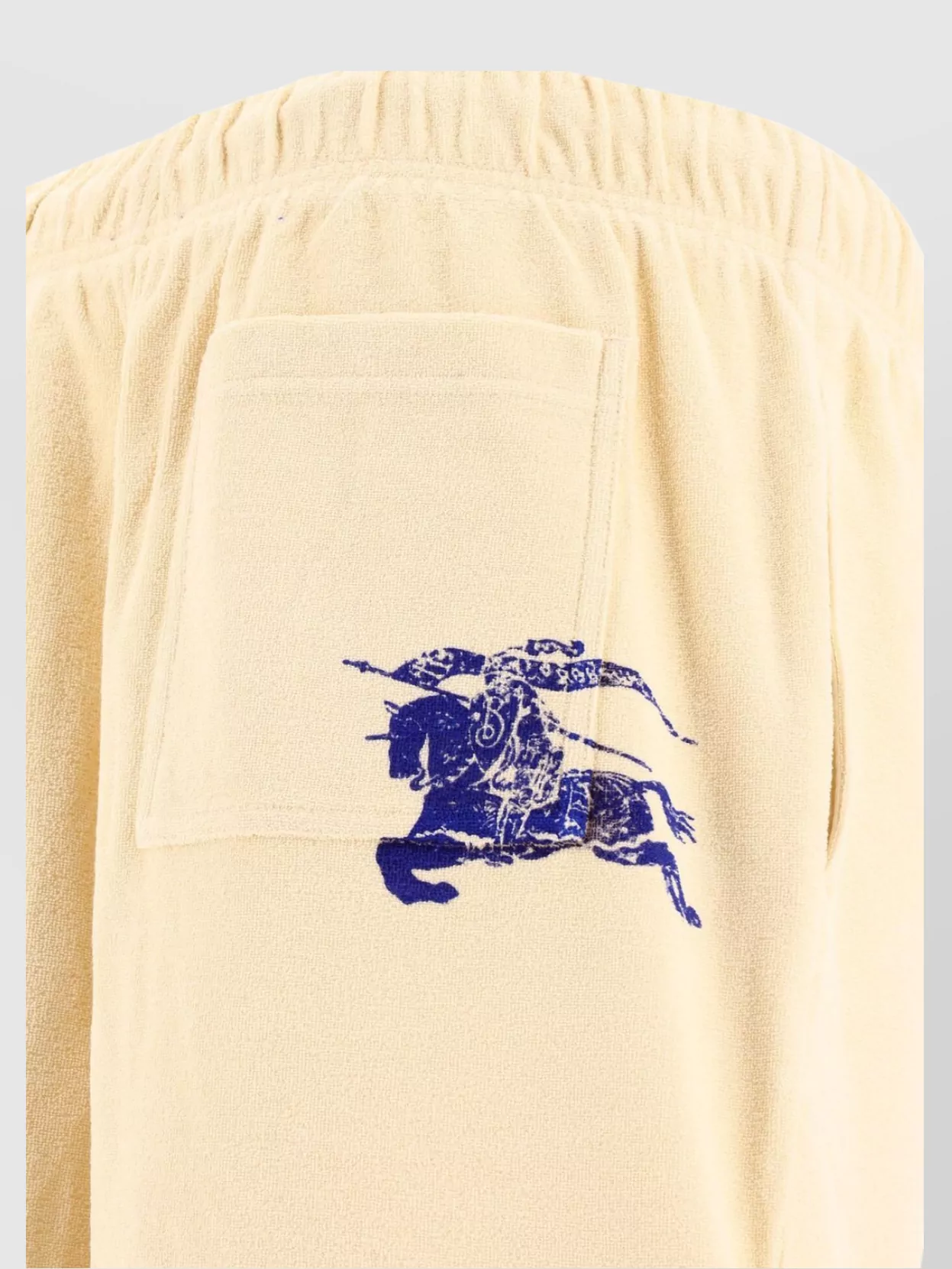 Burberry Shorts Waistband Elastic Back Pocket In Neutral