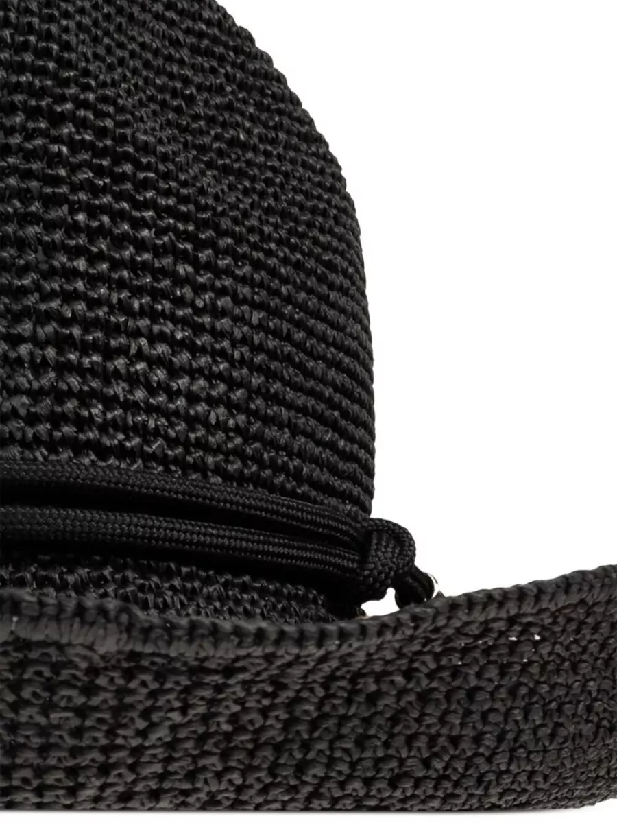 Emporio Armani Cloche Hat Cord Detail Natural Paper