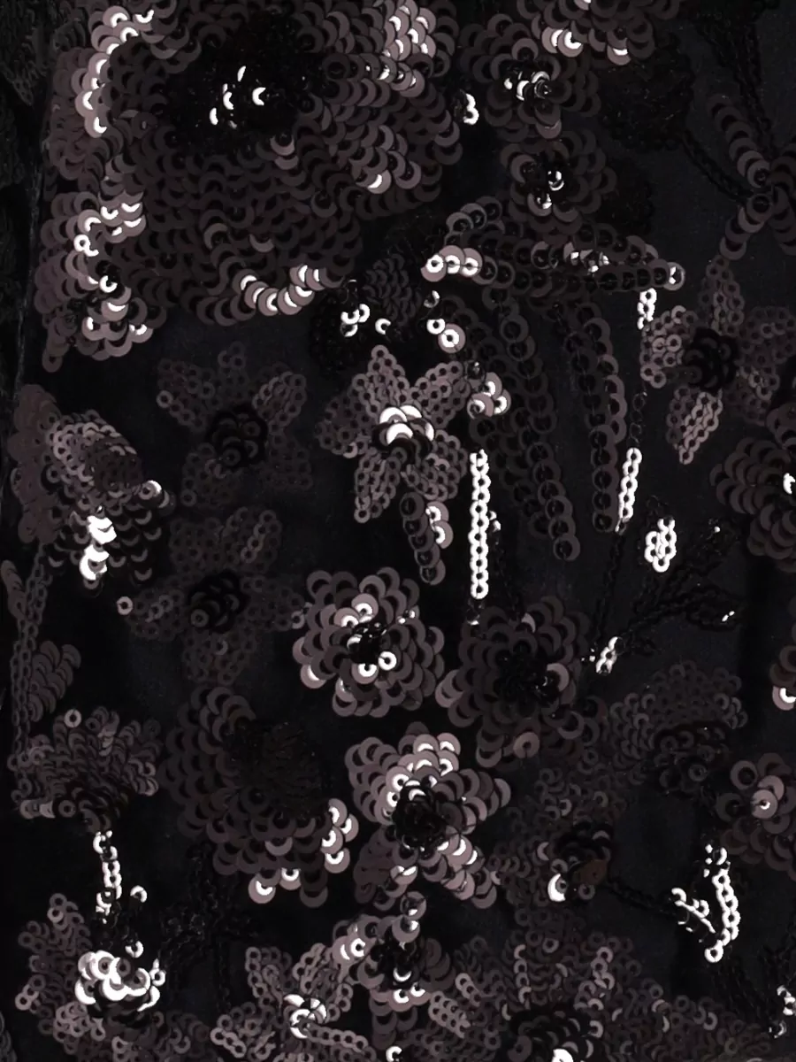 Niccolò Pasqualetti Velvet Floral Embroidered Top