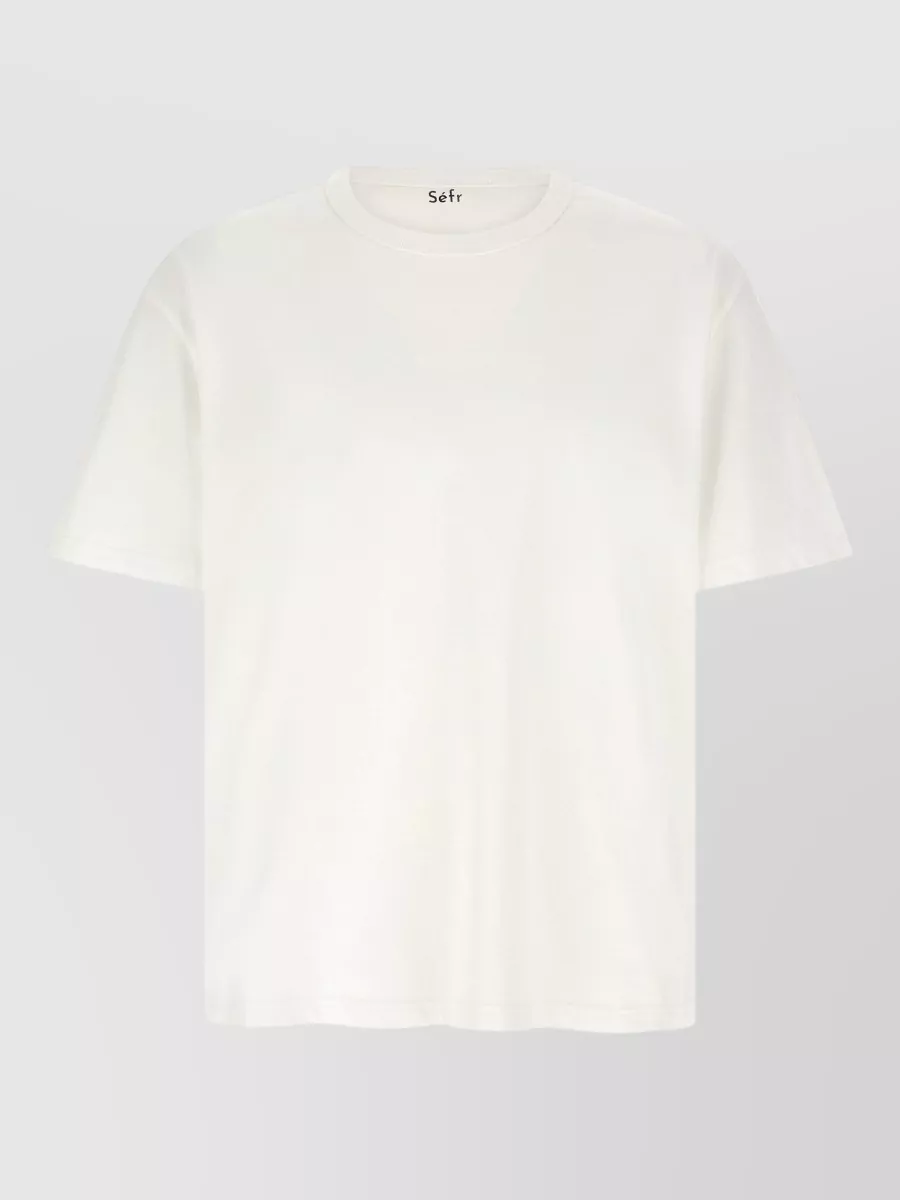 Séfr Ribbed Cotton Logo-Embroidered T-Shirt