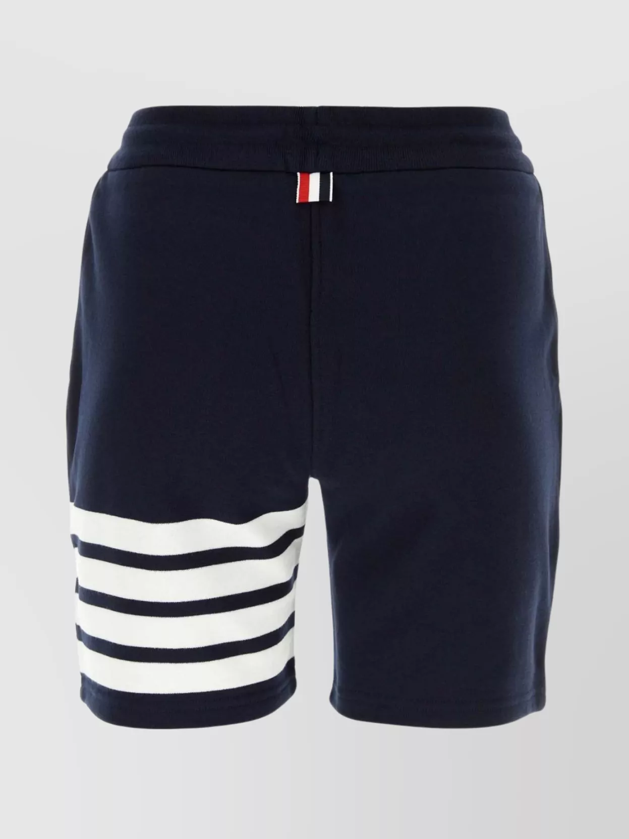 Thom Browne Striped Cotton Shorts Elasticated Waistband