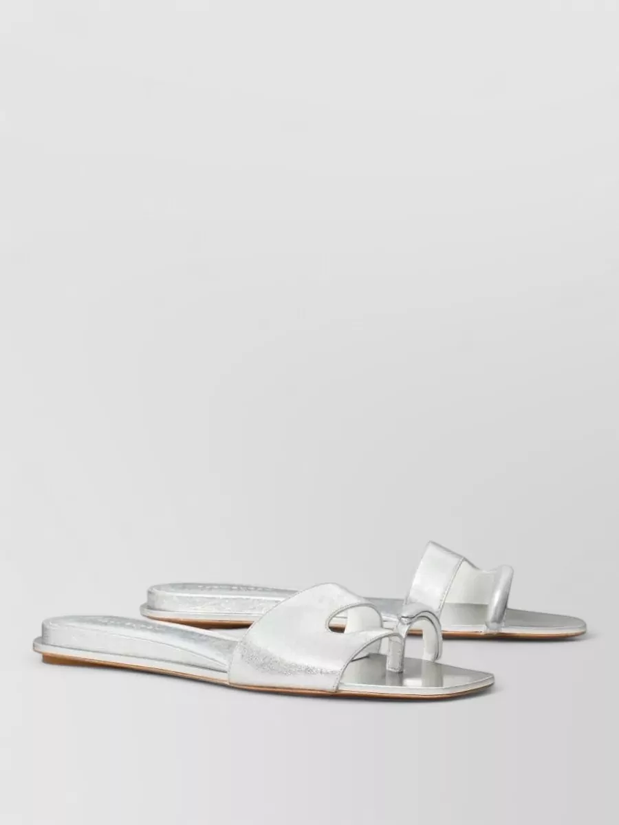 Tory Burch Leather Slide Sandals