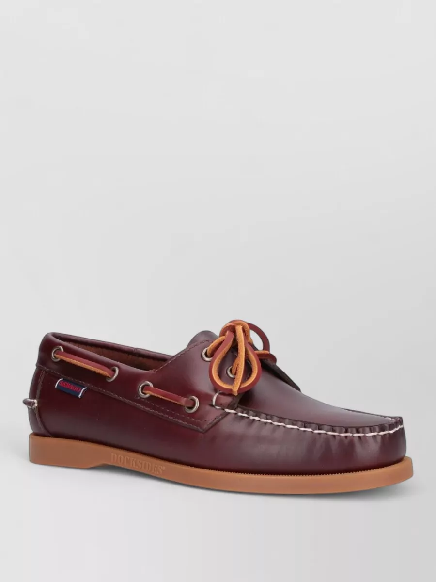 Sebago leather lace-up loafers