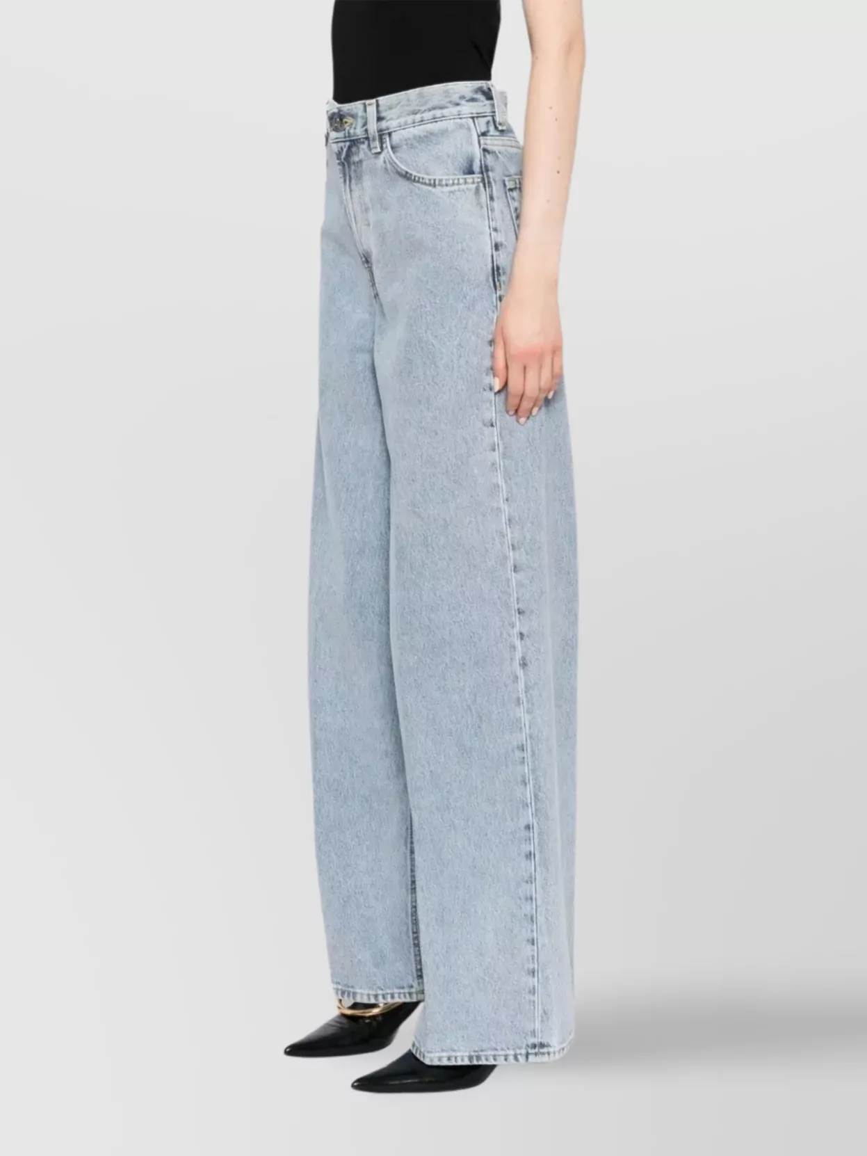 Totême Wide Leg Denim Trousers