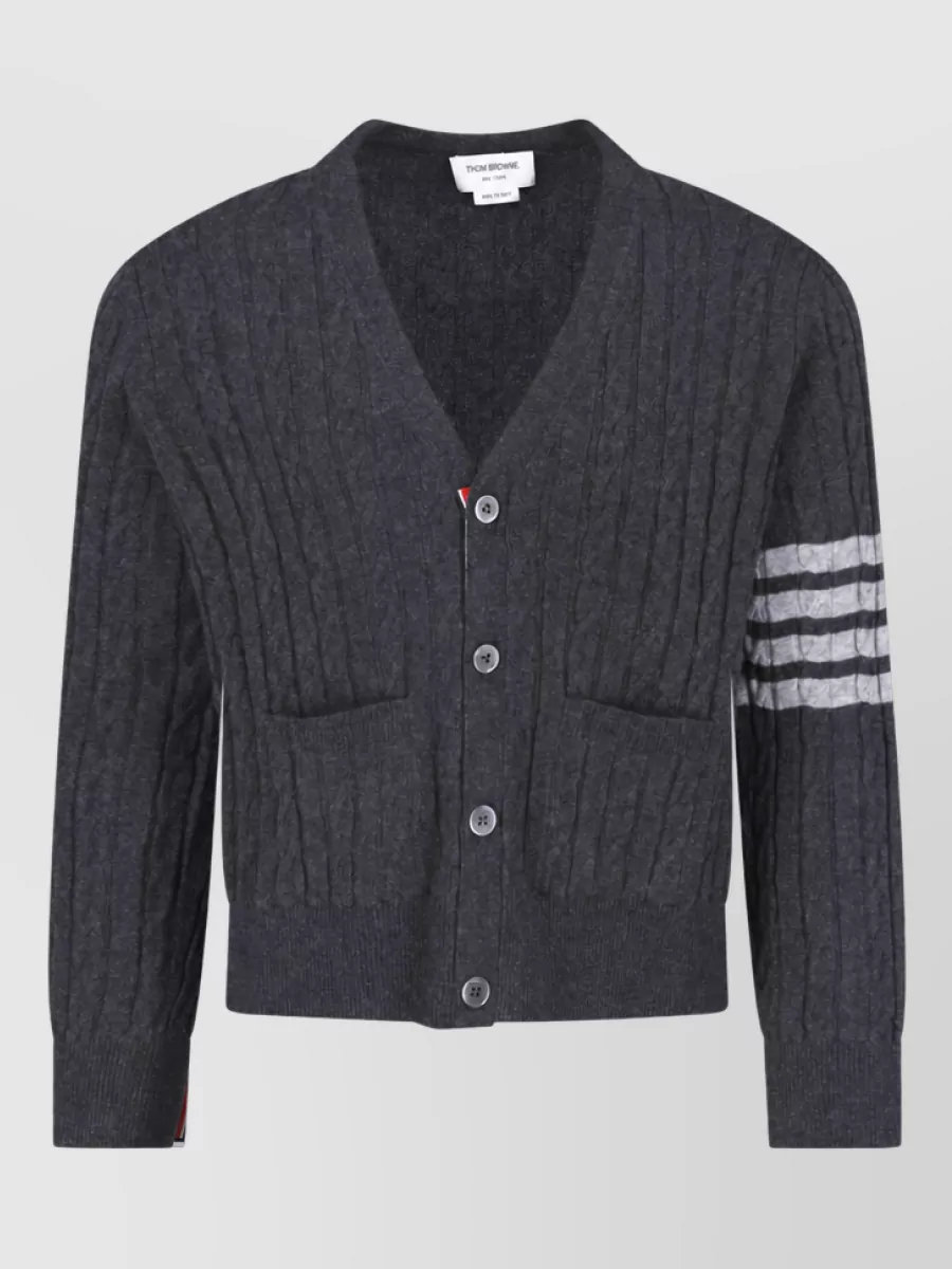 Thom Browne cashmere crewneck jacket