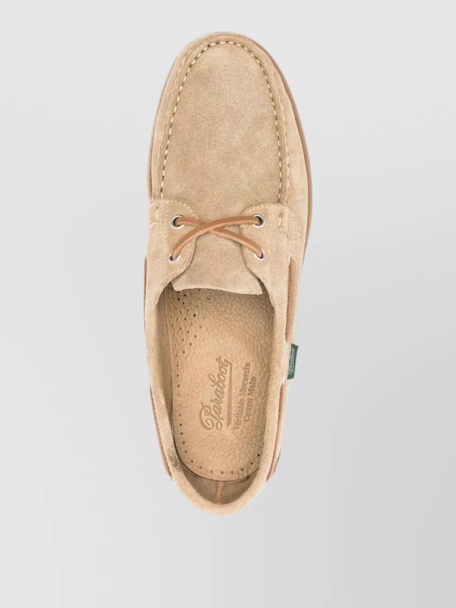 Paraboot Suede Leather Boat Shoes