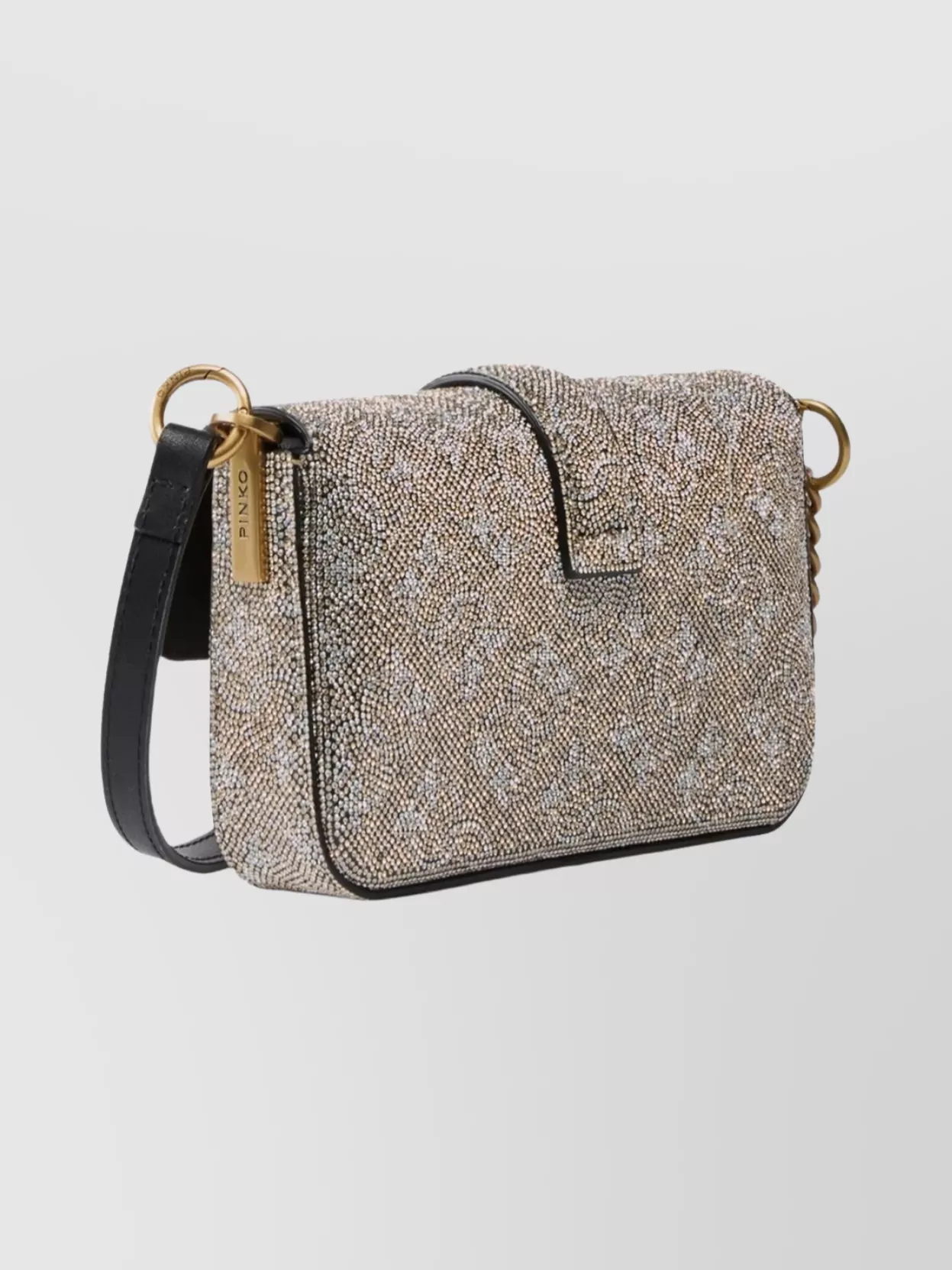 Pinko Love Bag Baby Leather Shoulder Bag