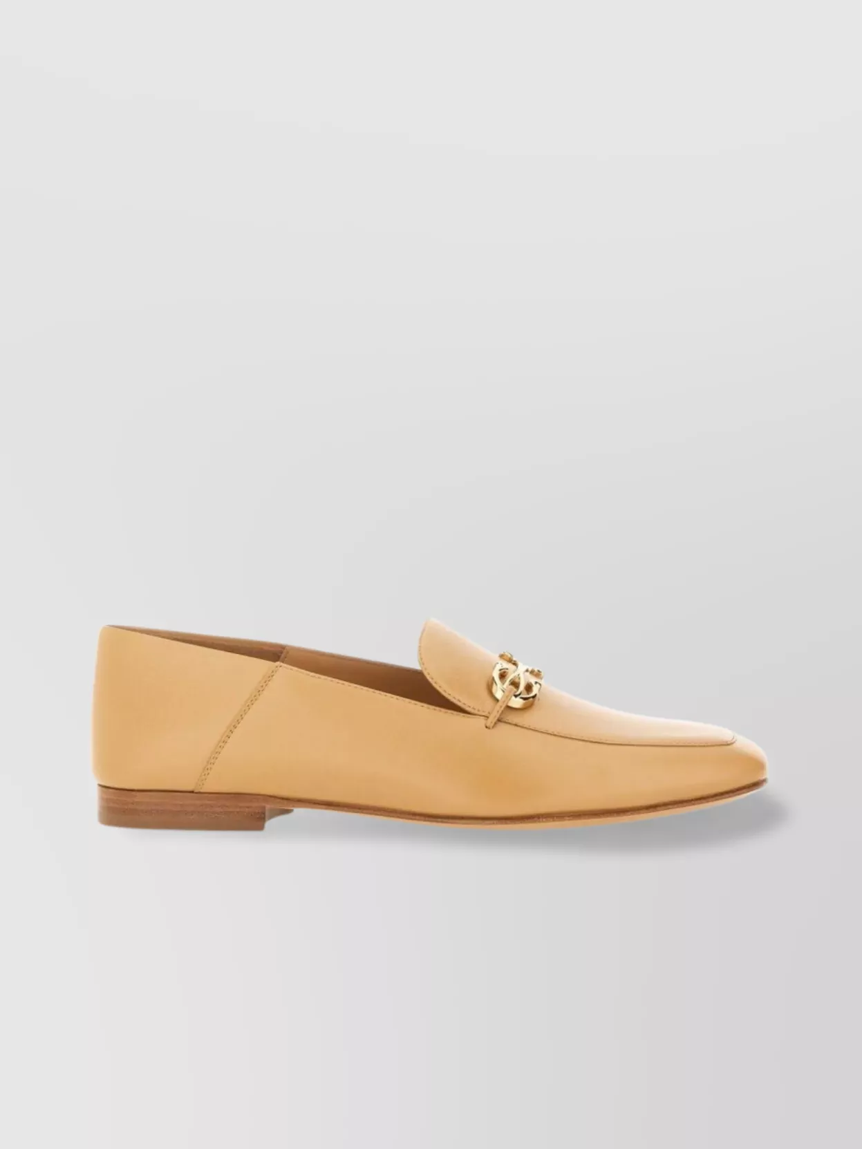 Ferragamo Loafer Square Toe Gold-Tone Hardware