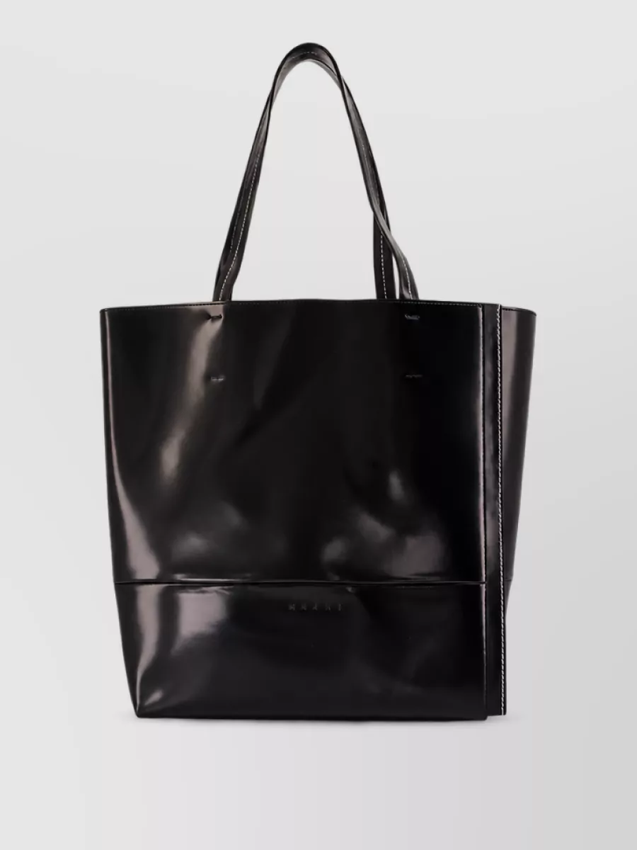 Marni leather shopper bag