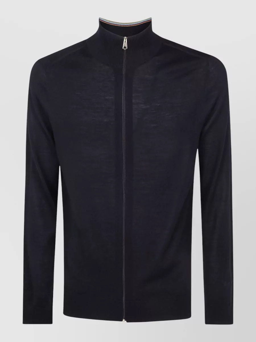 Paul Smith merino wool zip-up cardigan