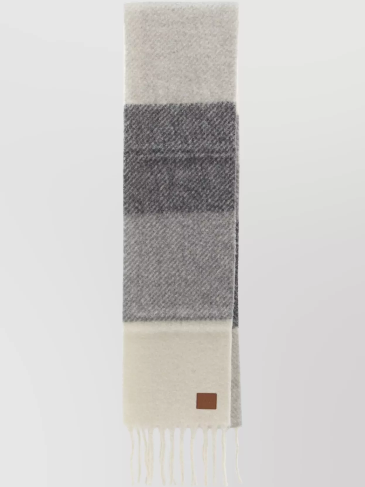 Loewe Brushed Wool And Alpaca Scarf In Neutral