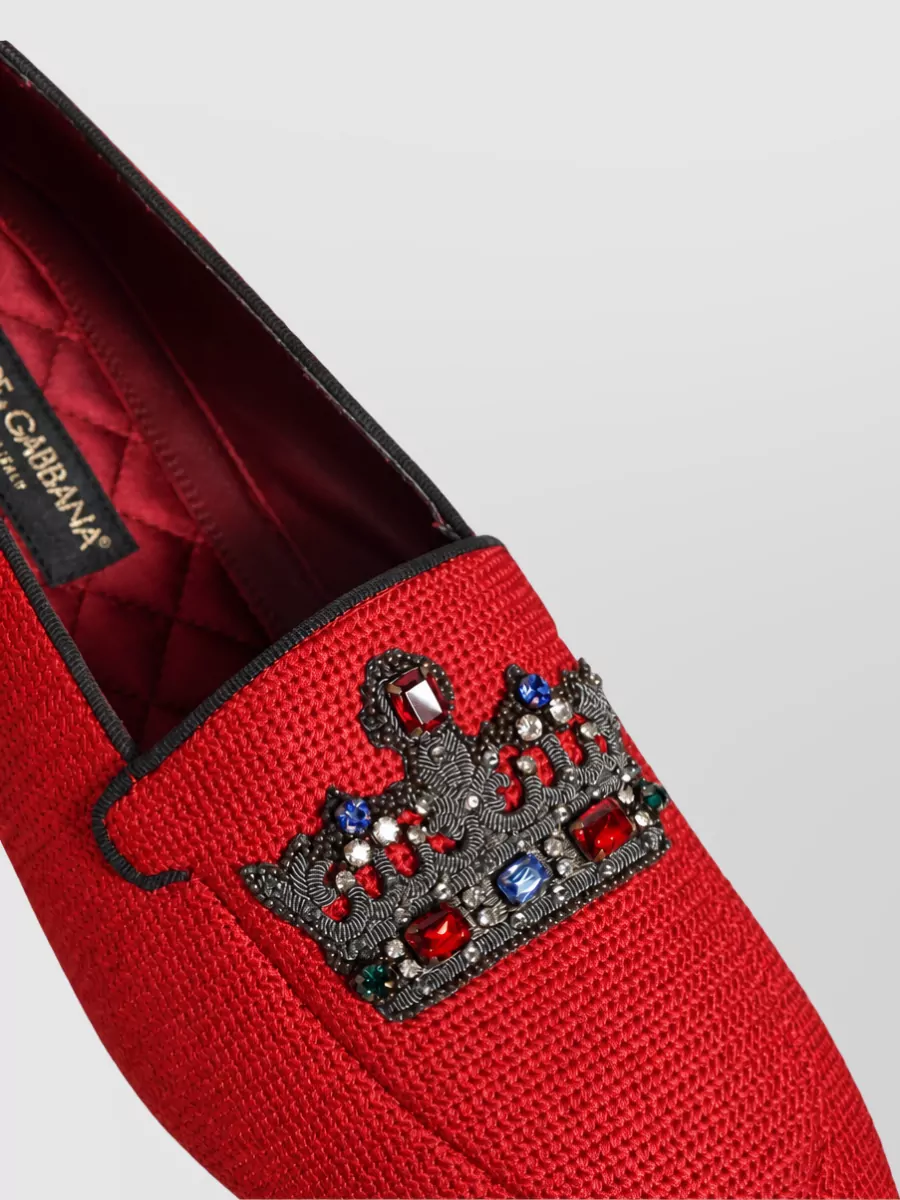 Dolce&Gabbana Leather Embellished Loafers