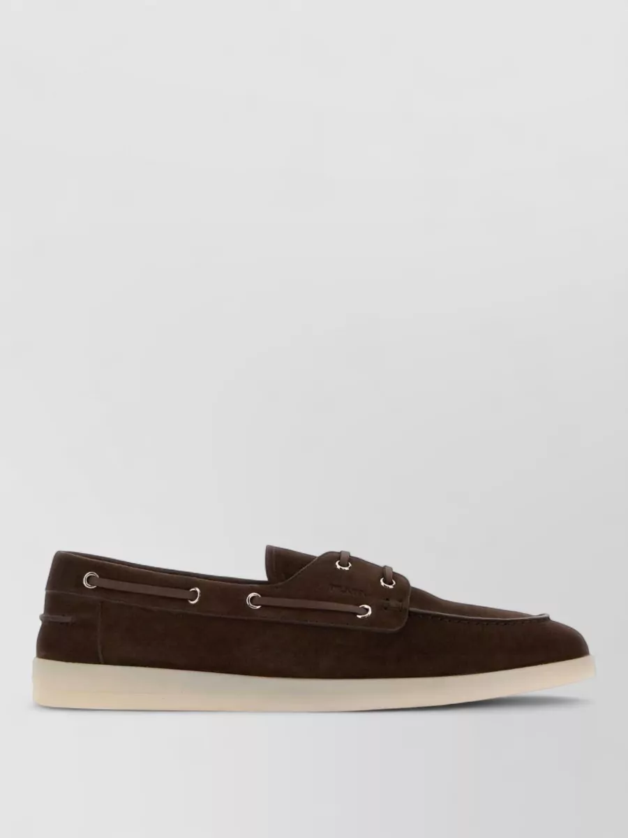 Prada Suede boat loafers