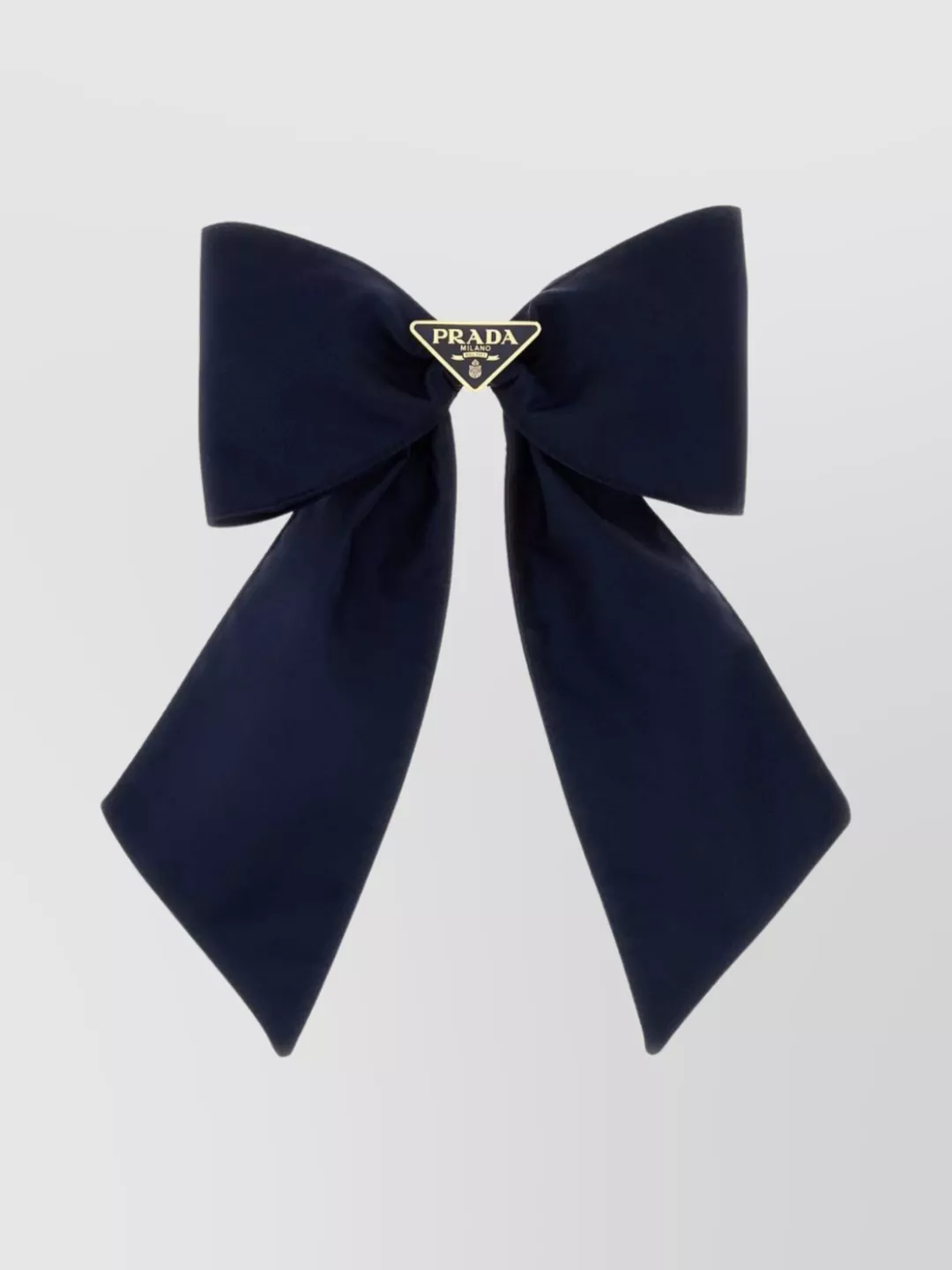 Prada Bow Hair Clip Gold-tone Hardware