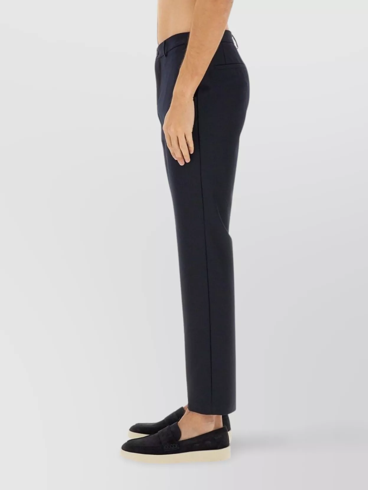 Hugo Boss Tailored Trousers With Belt Loops And Pockets
