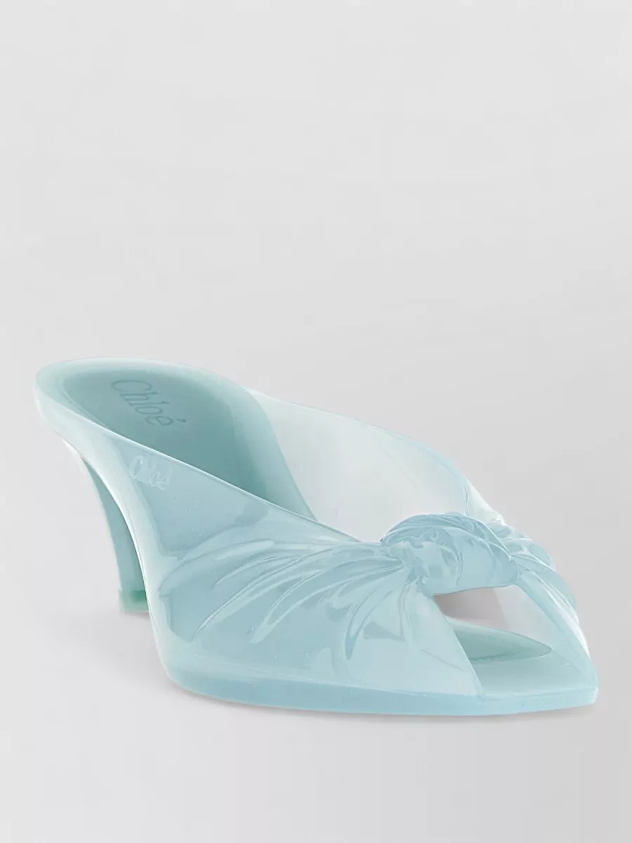 Chloé Jelly Peep-Toe Mules