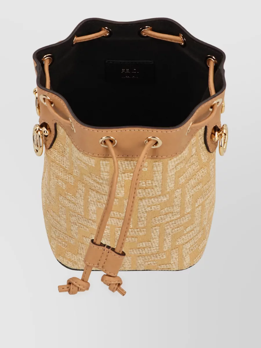 Fendi Mon Tresor Leather Bucket Bag