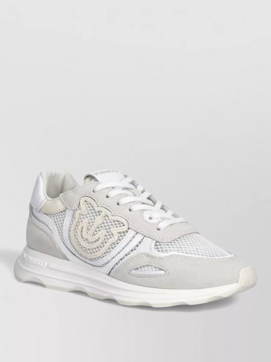 Pinko Leather Low-Top Sneakers