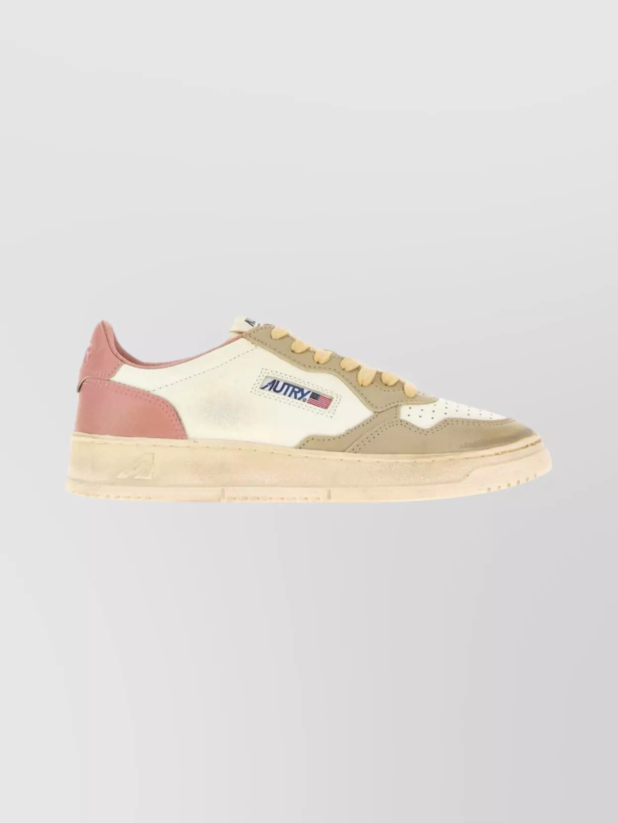 Autry Leather Supvint Sneakers Rubber Sole In Multi