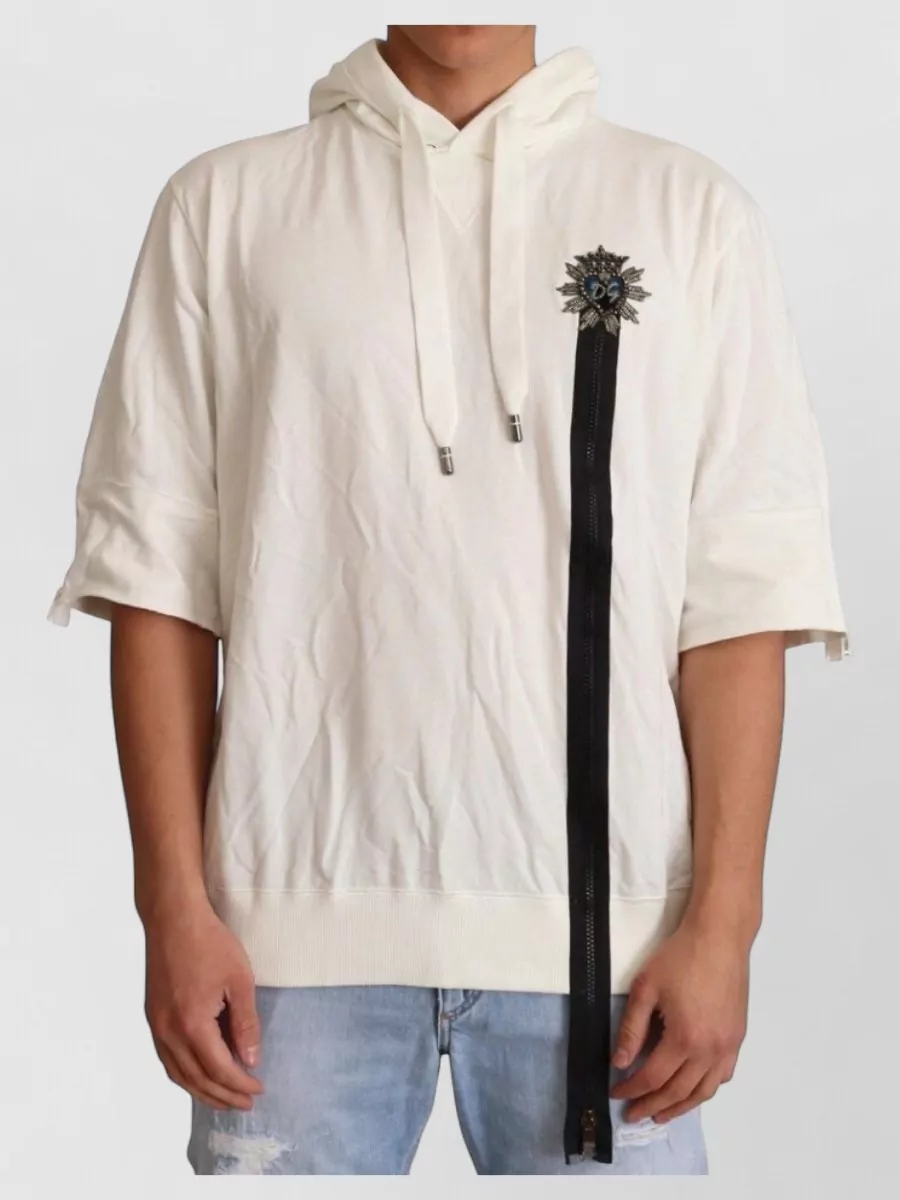 Dolce&Gabbana cotton short-sleeve hooded t-shirt