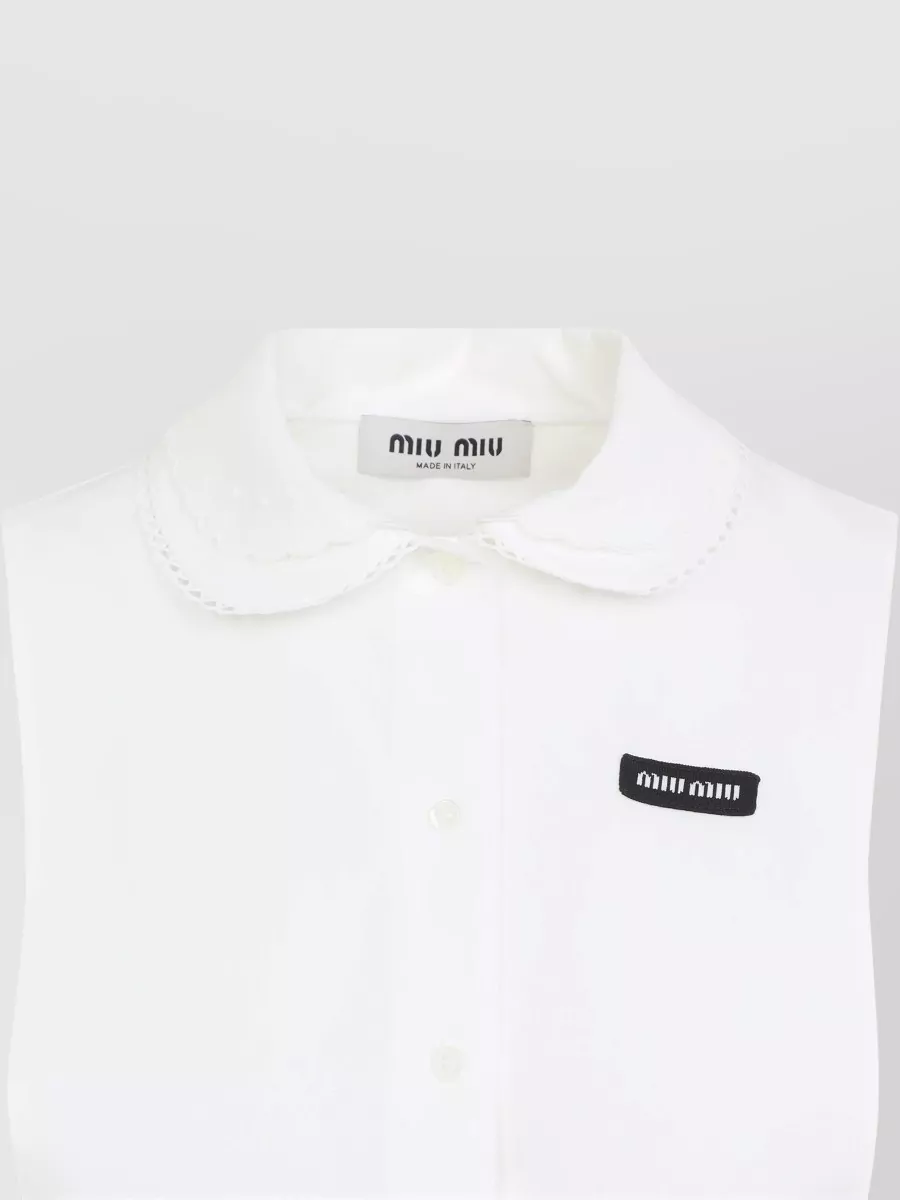 Miu Miu Sleeveless Flared Mini Dress
