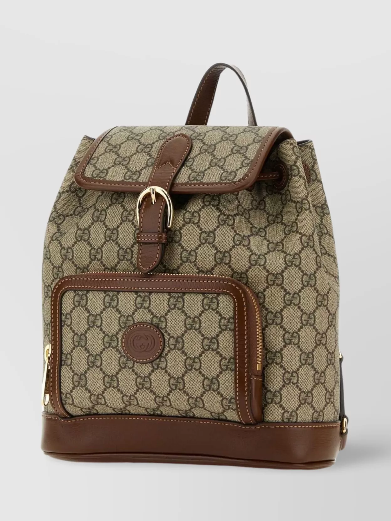 Gucci Supreme Fabric Retro Backpack In Brown