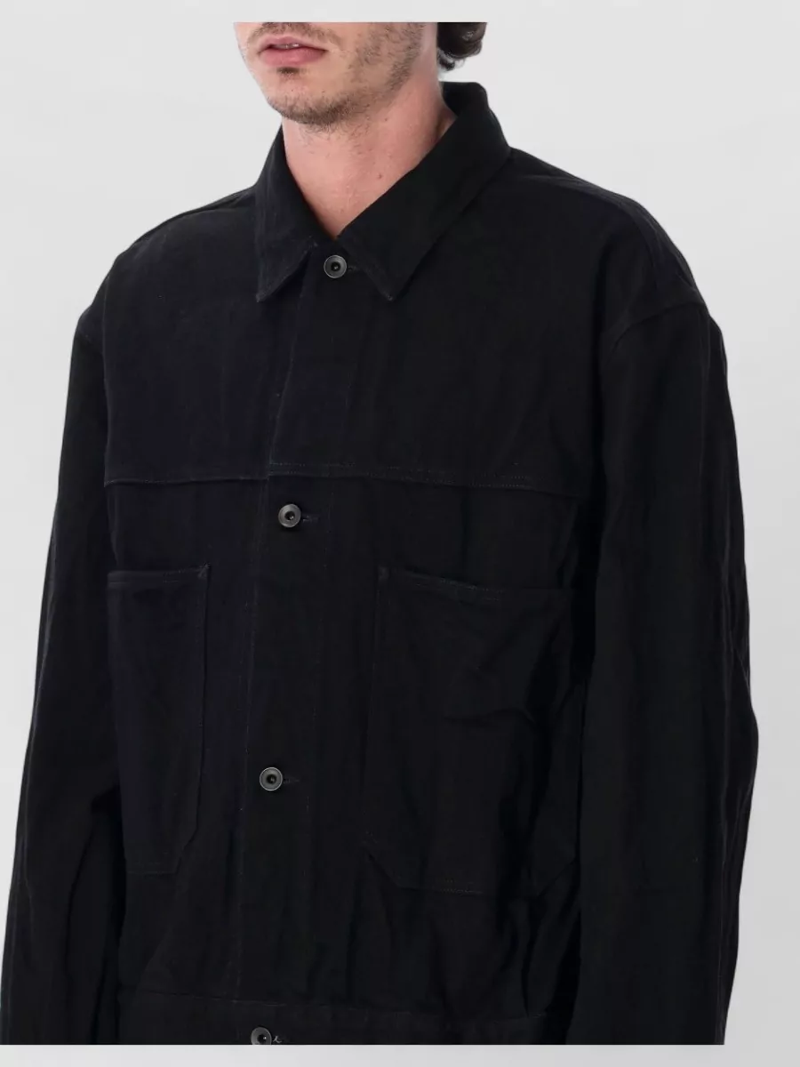 Studio Nicholson Denim Relaxed-Fit Single-Breasted Jacket