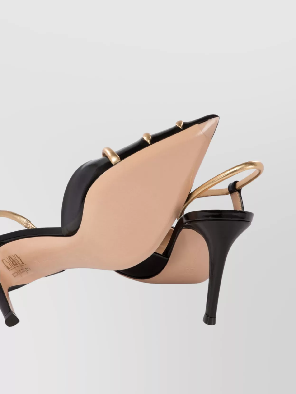 Gianvito Rossi Pointed Toe Strappy Stiletto Slingbacks