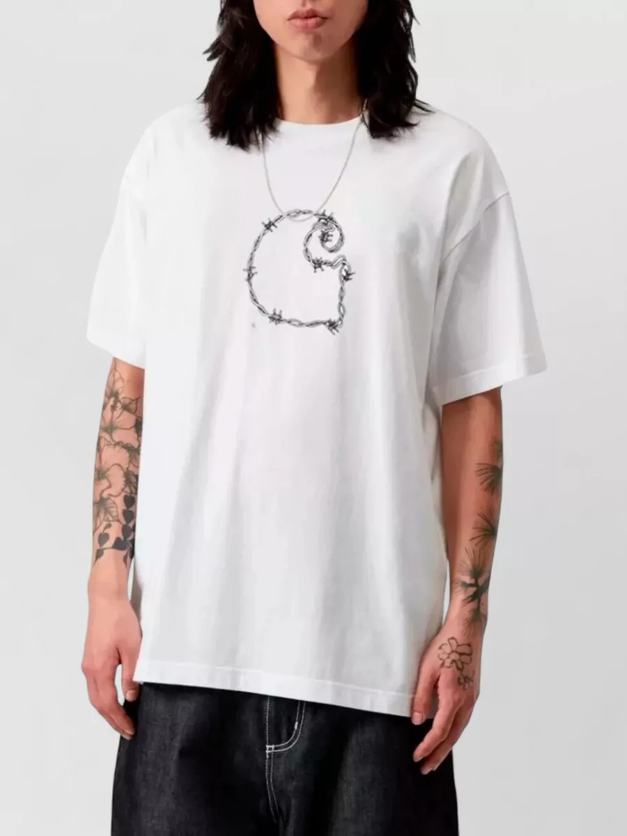 Carhartt Wip Barbwire C Organic Cotton Crew Neck T-Shirt