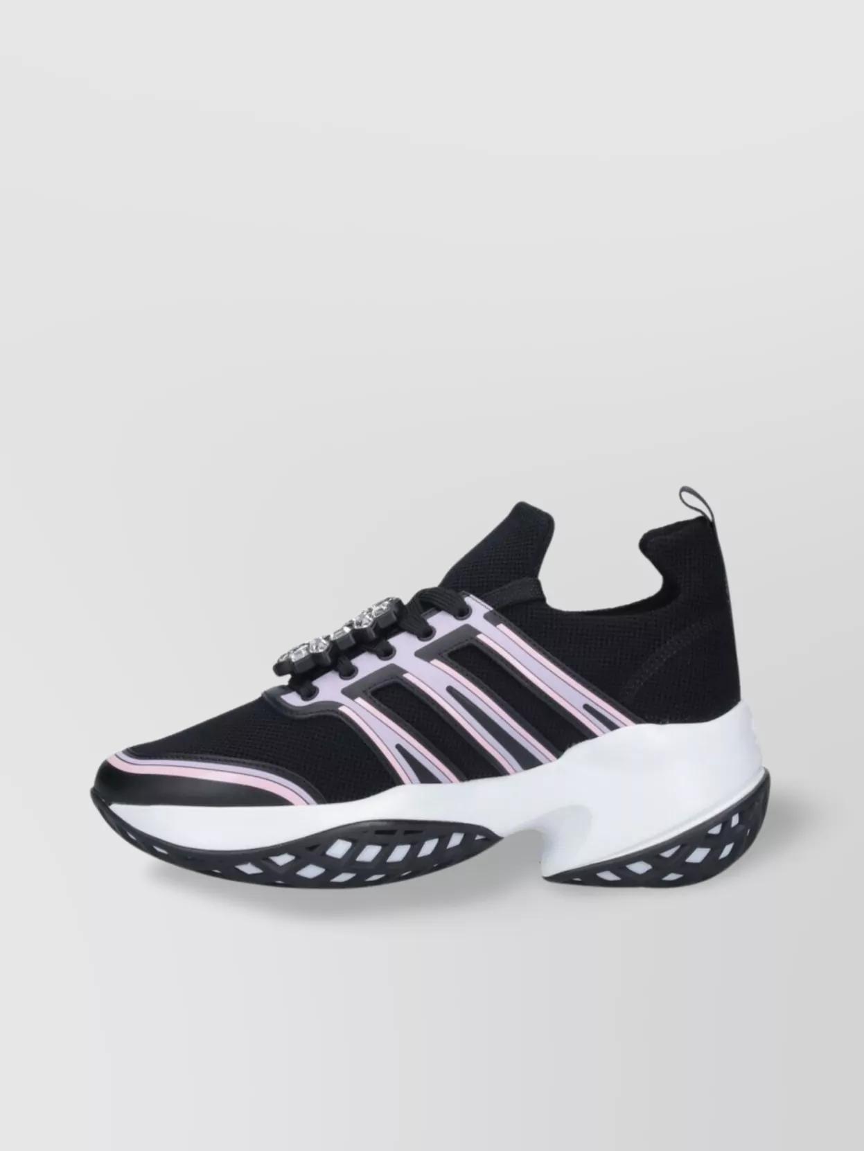 Roger Vivier Chunky Sole Mesh Low Top Sneakers