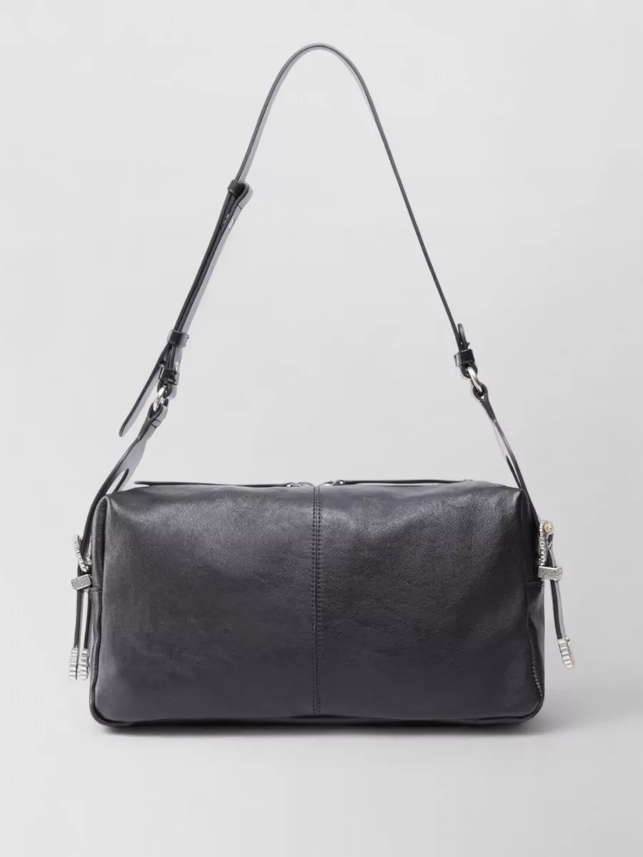 Pinko Keeper Medium Leather Shoulder Bag