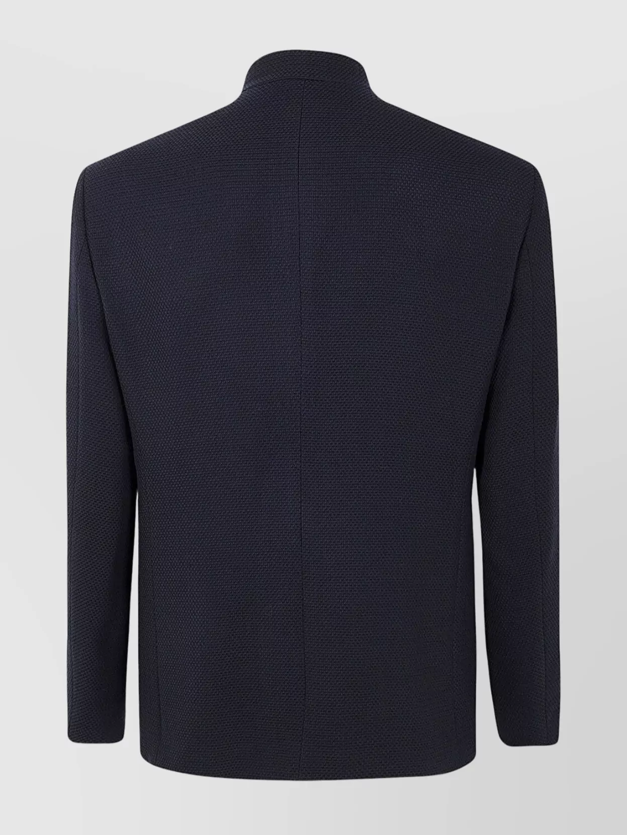 Giorgio Armani Blazer Textured Fabric Front Pockets In Blue