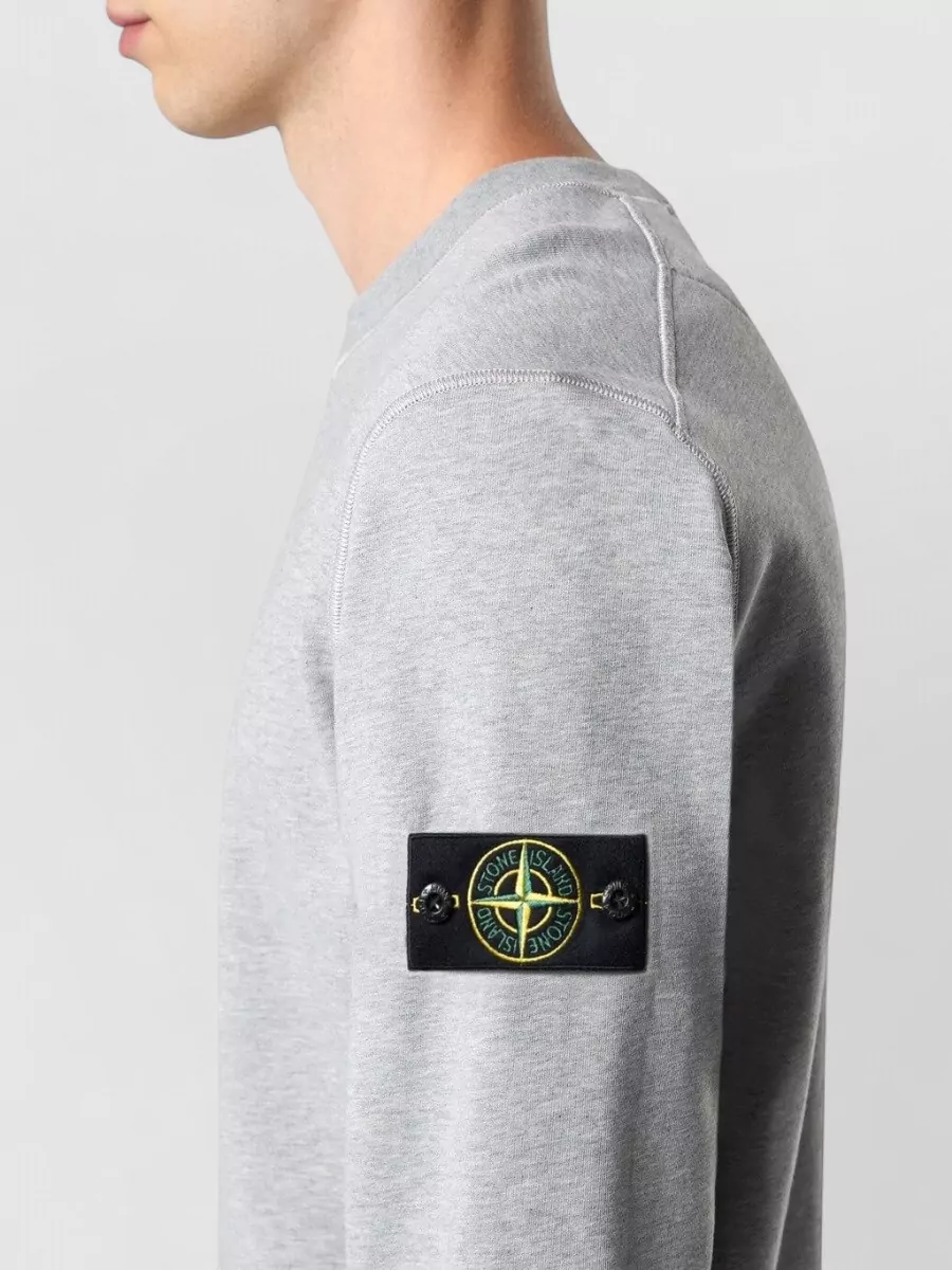 Stone Island Ribbed Cotton Sweatshirt