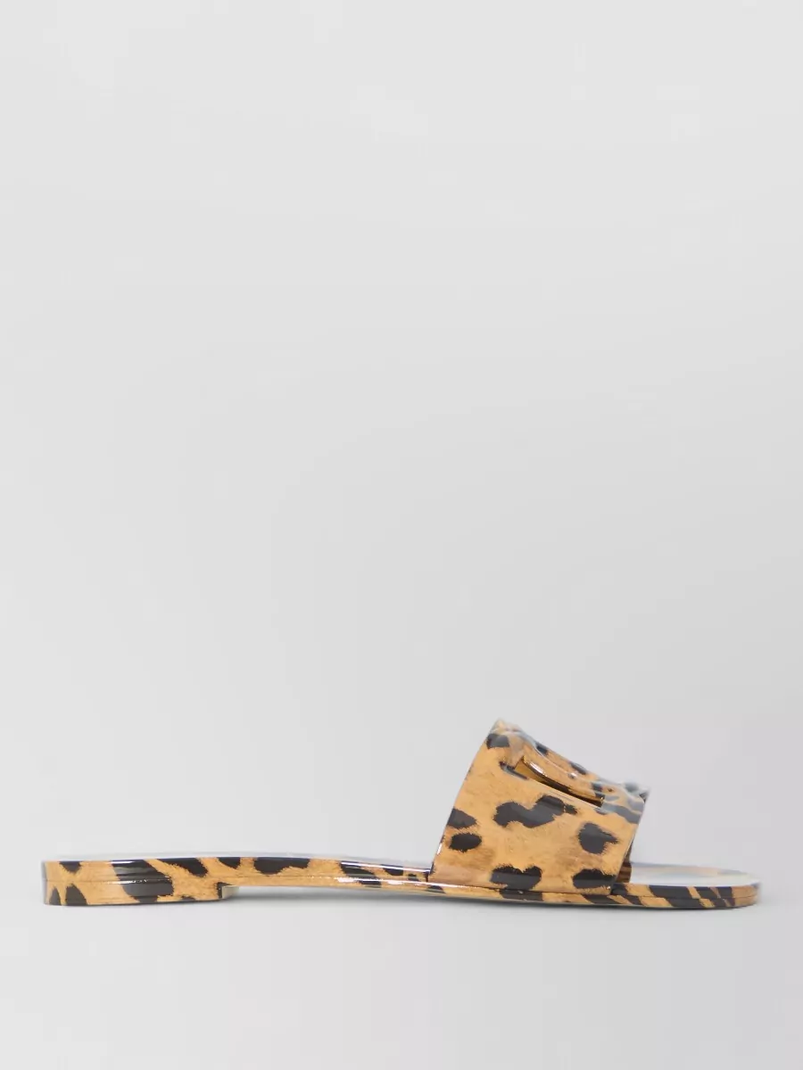 Dolce&Gabbana logo-cutout rubber slides
