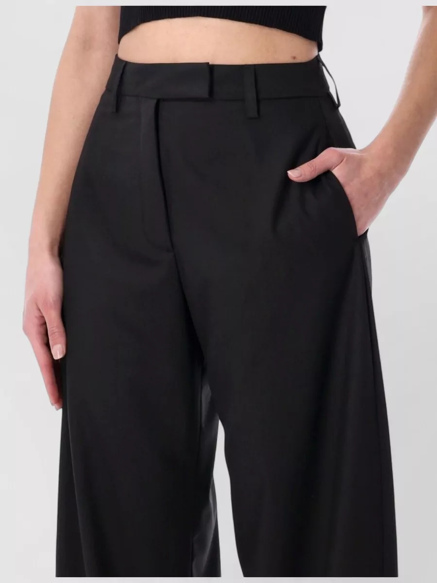 Thelatest Polyester High-Rise Wide-Leg Trousers
