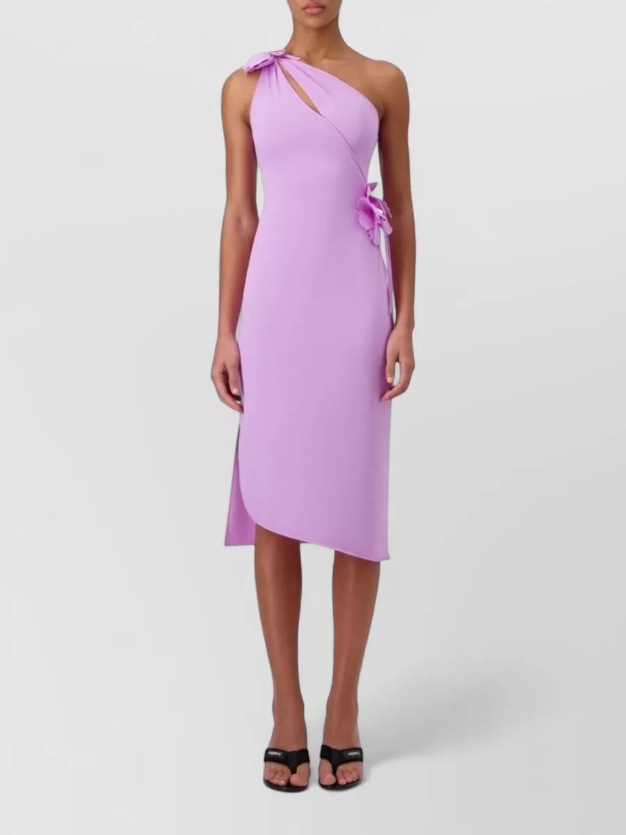 Coperni One Shoulder Dress Asymmetric Hem Slit