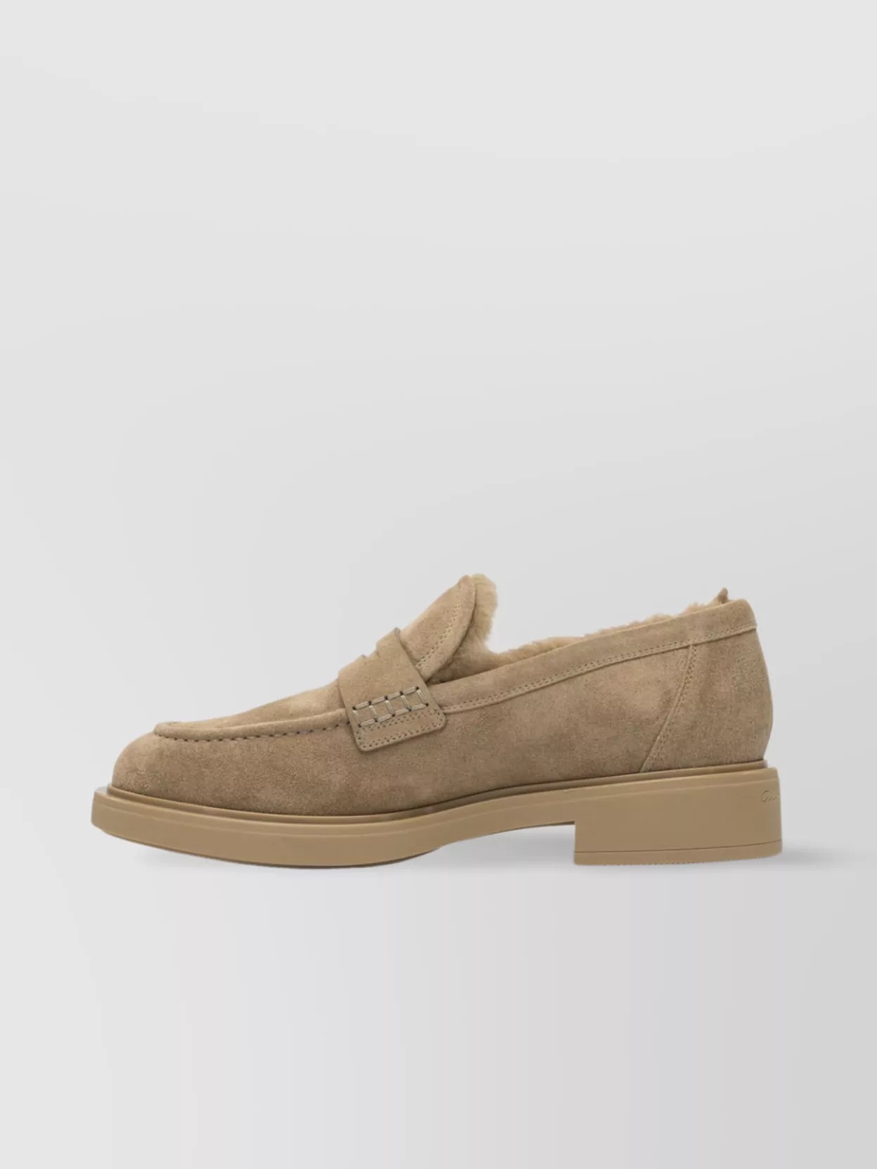 Gianvito Rossi Slip-On Loafers Suede Upper