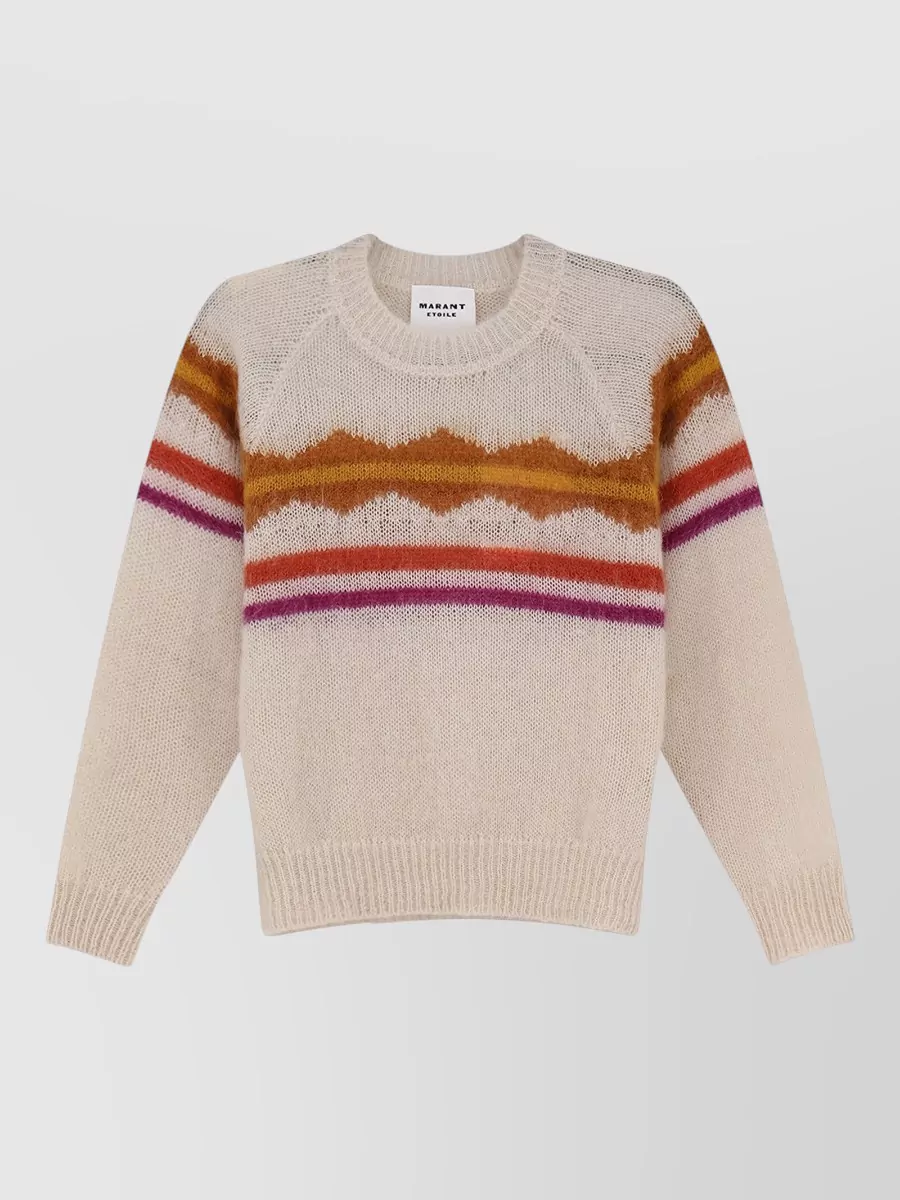 Isabel Marant Etoile Mohair striped crew neck sweater