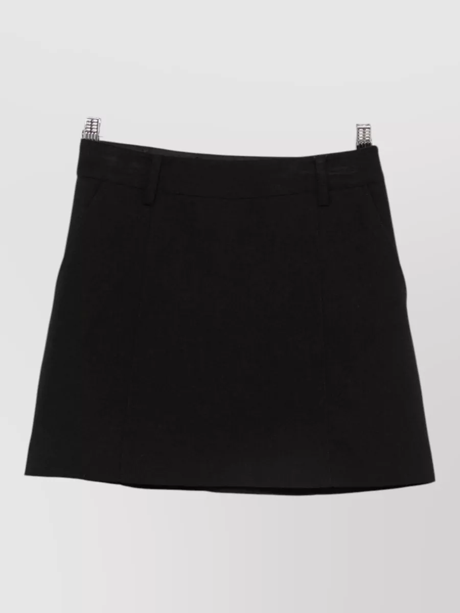 Dunst A-line Mini Skirt In Black