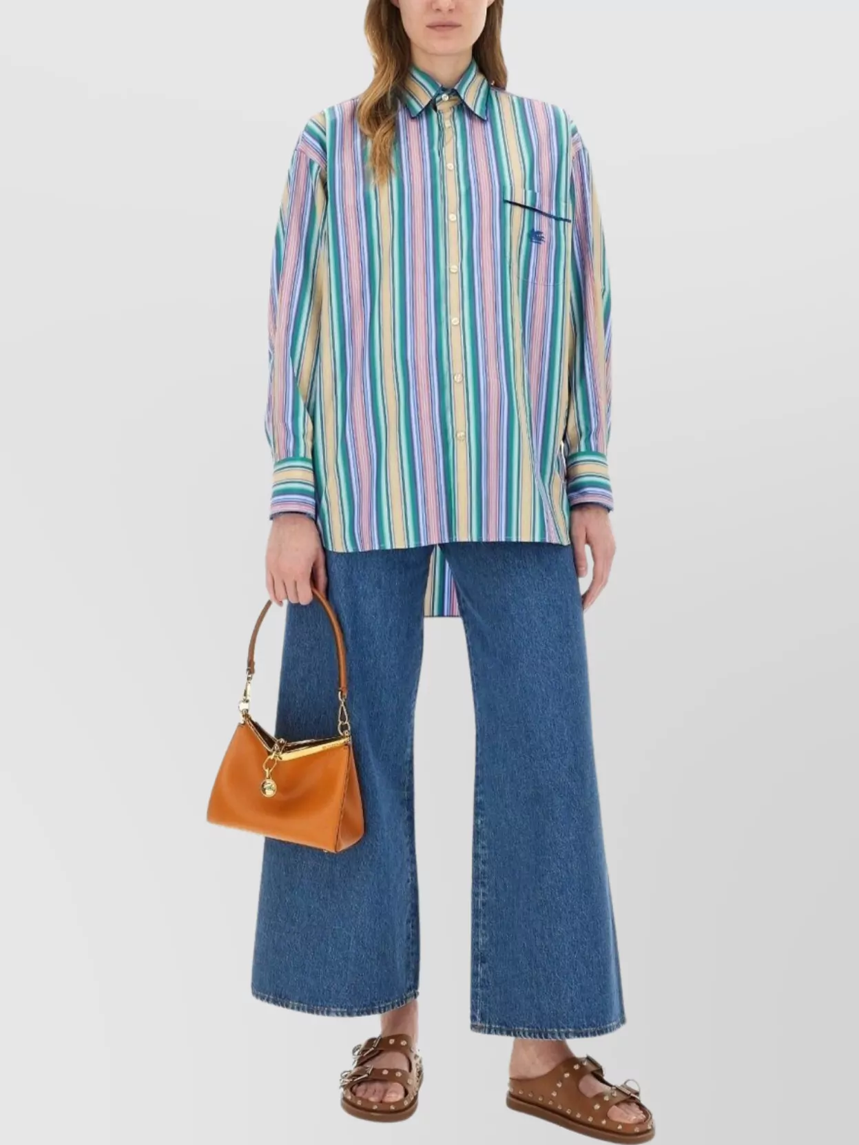 Etro Multi-coloured Striped Cotton Shirt Women