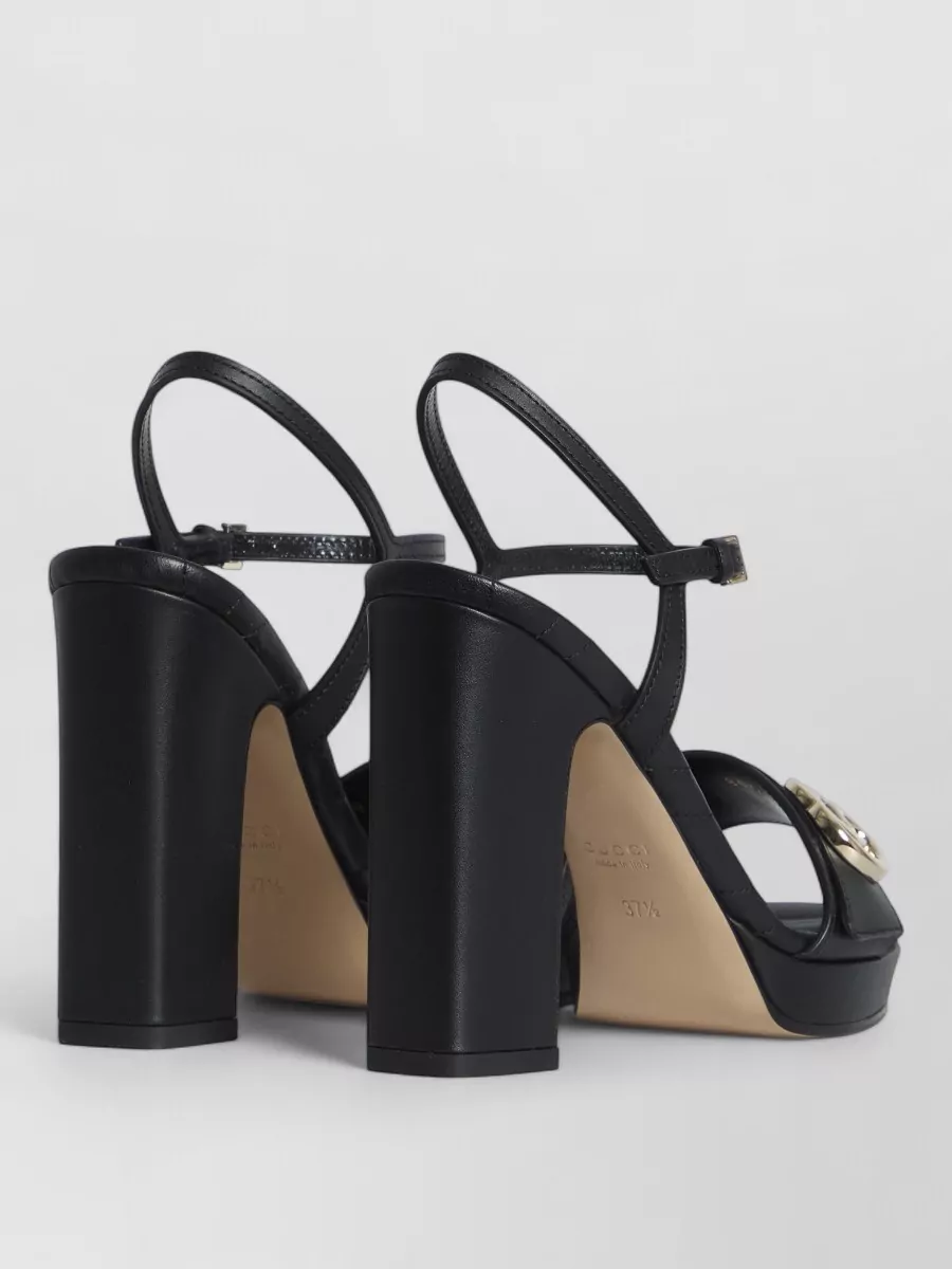 Gucci Leather Platform Sandals