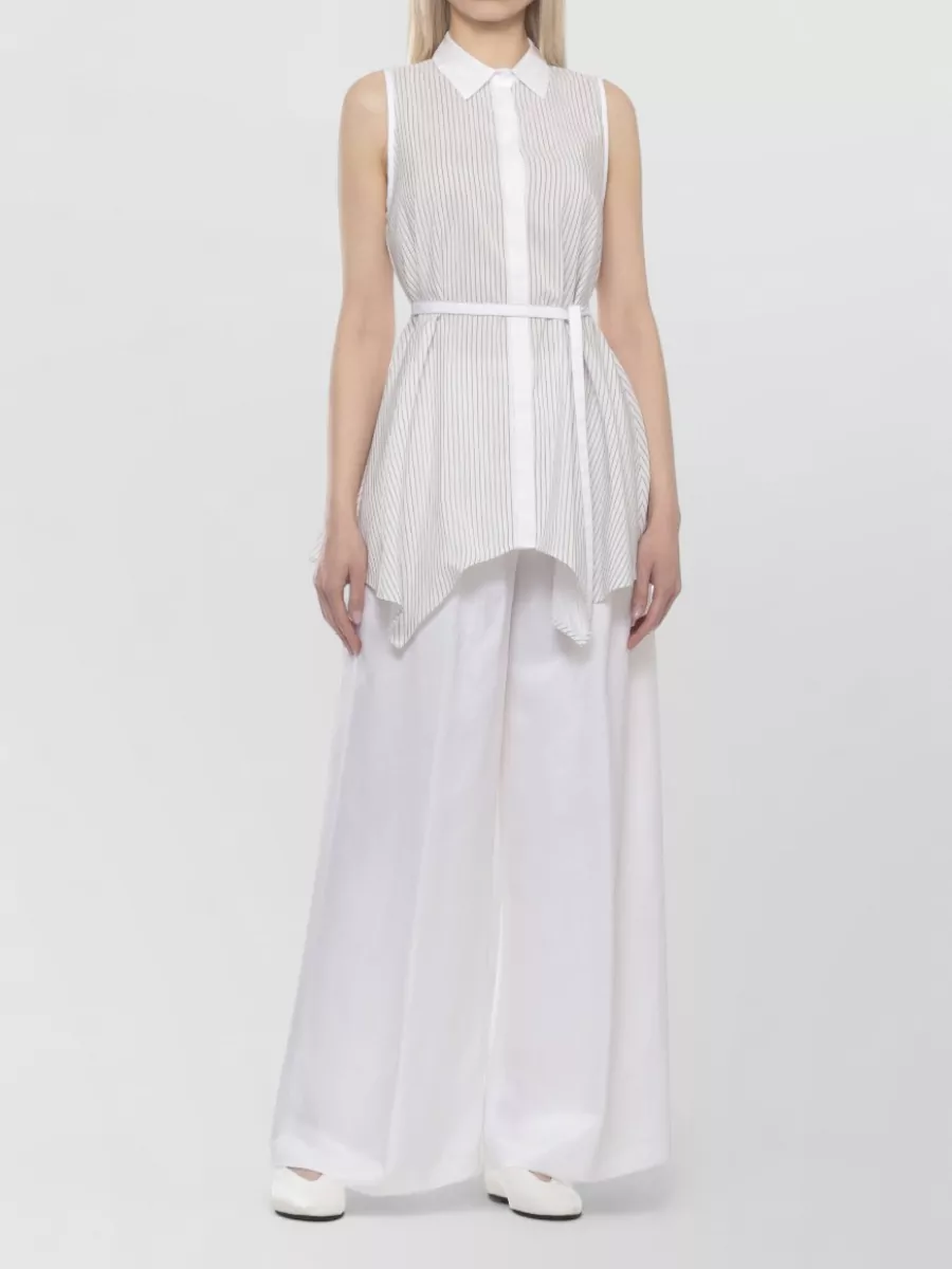 Peserico Silk Cotton Sleeveless Blouse