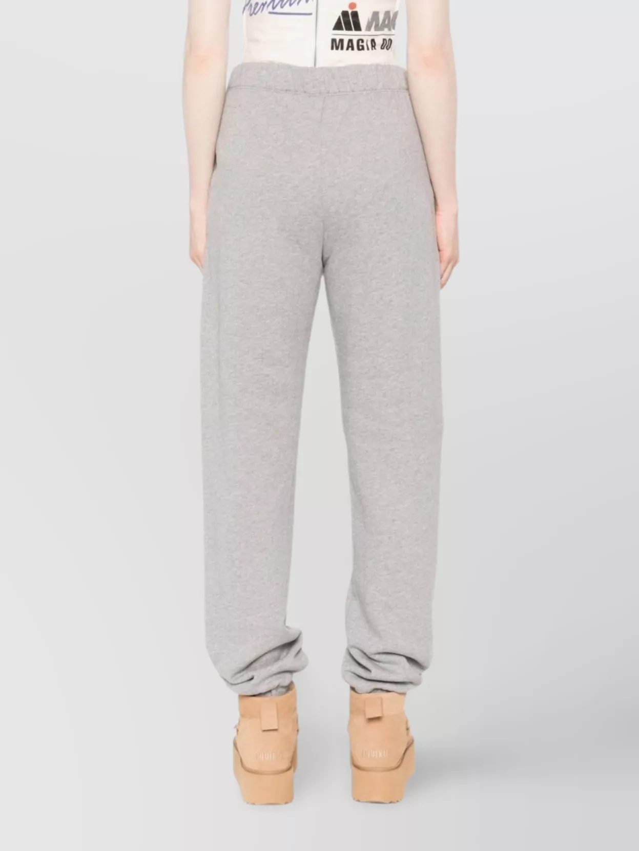 The Attico Cotton Sweatpants With Elastic Waistband And Side Pockets