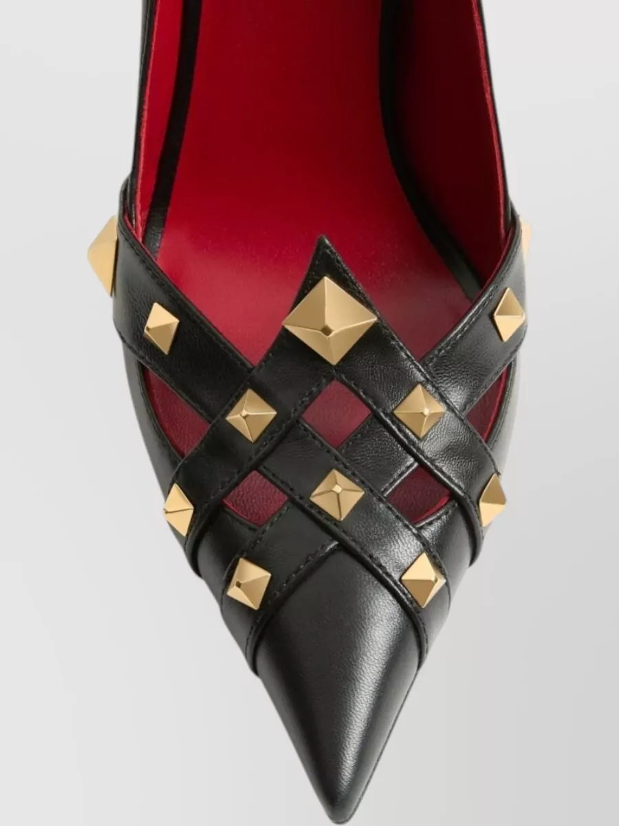 Valentino Garavani Leather Studded Pumps