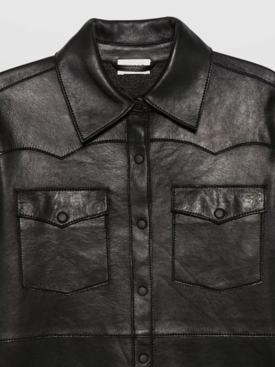 P.a.r.o.s.h. Lamb Leather Shirt