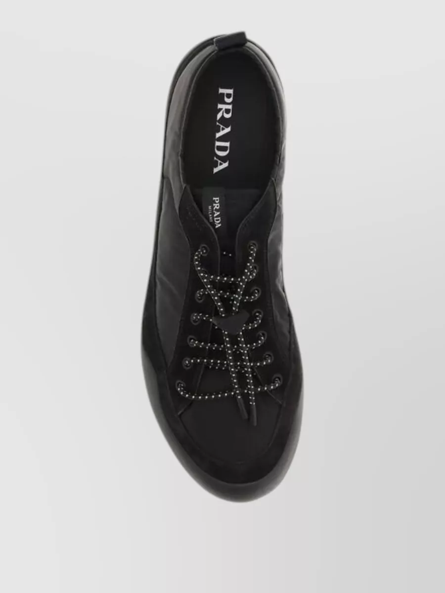 Prada Leather Low-Top Sneakers