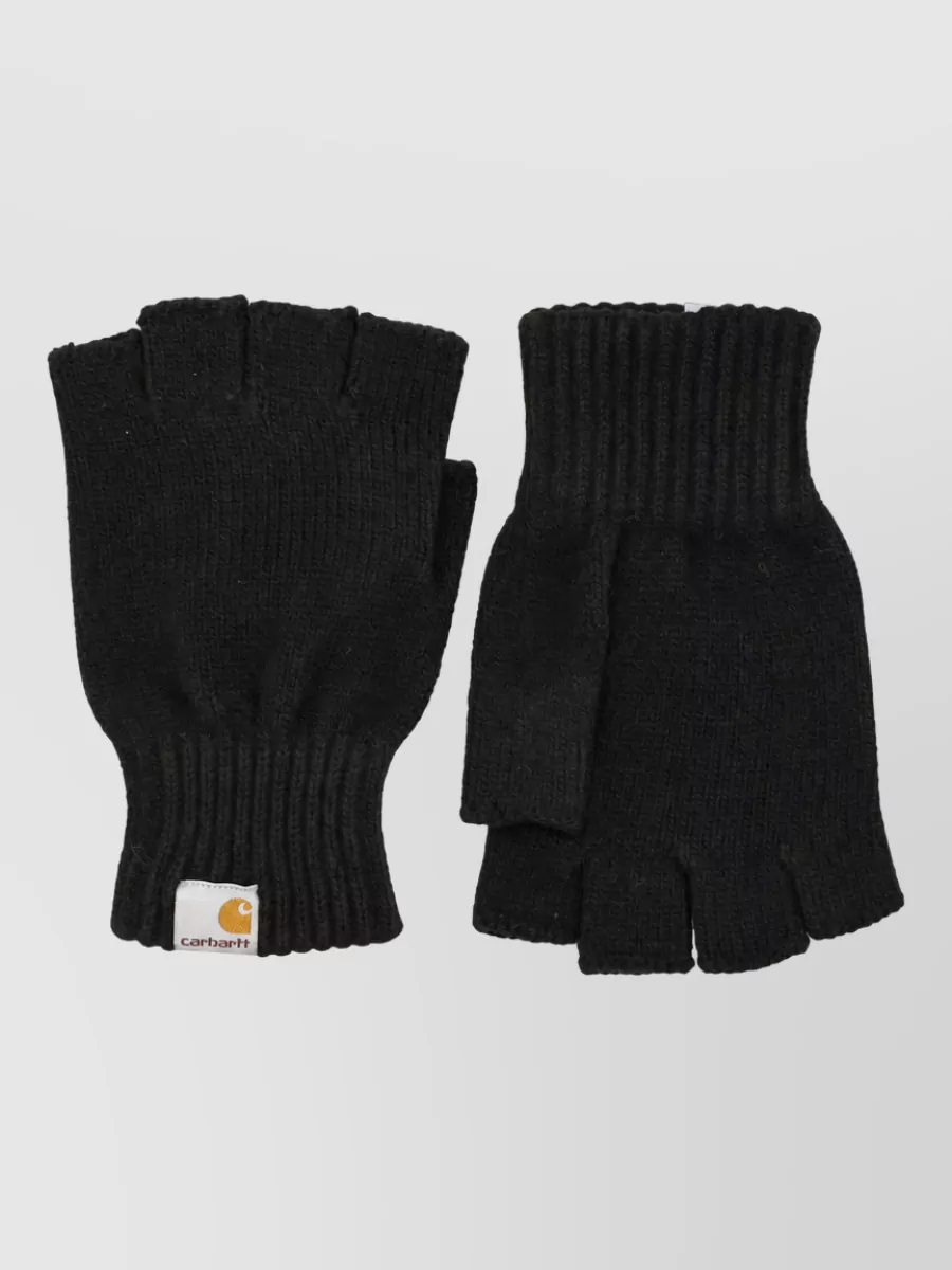 Carhartt Wip cable-knit fingerless mittens