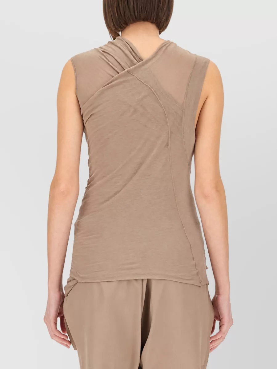 Rick Owens Cotton Crossover Tank Top