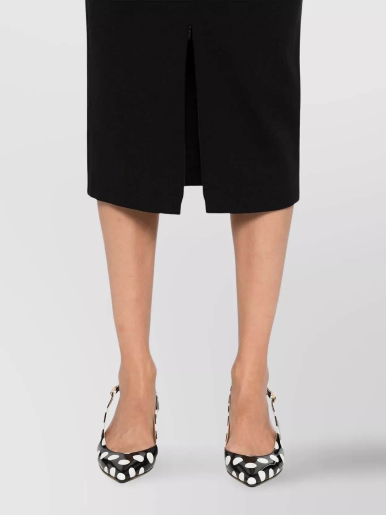 Pinko Knee-Length High-Waisted Fitted Skirt Slit